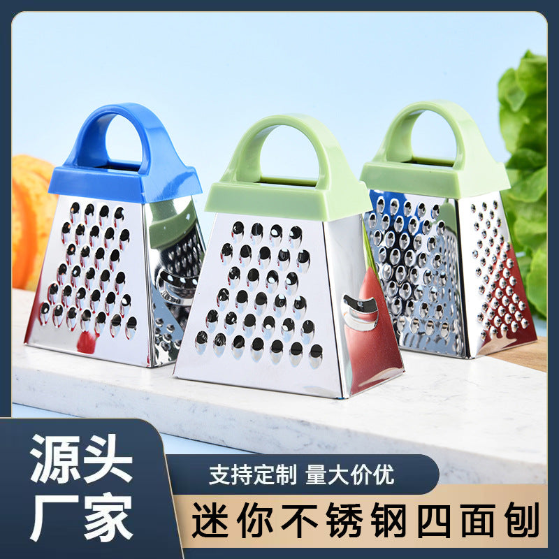 4-inch Stainless Steel Mini Grater for Cheese, Garlic, and Vegetables