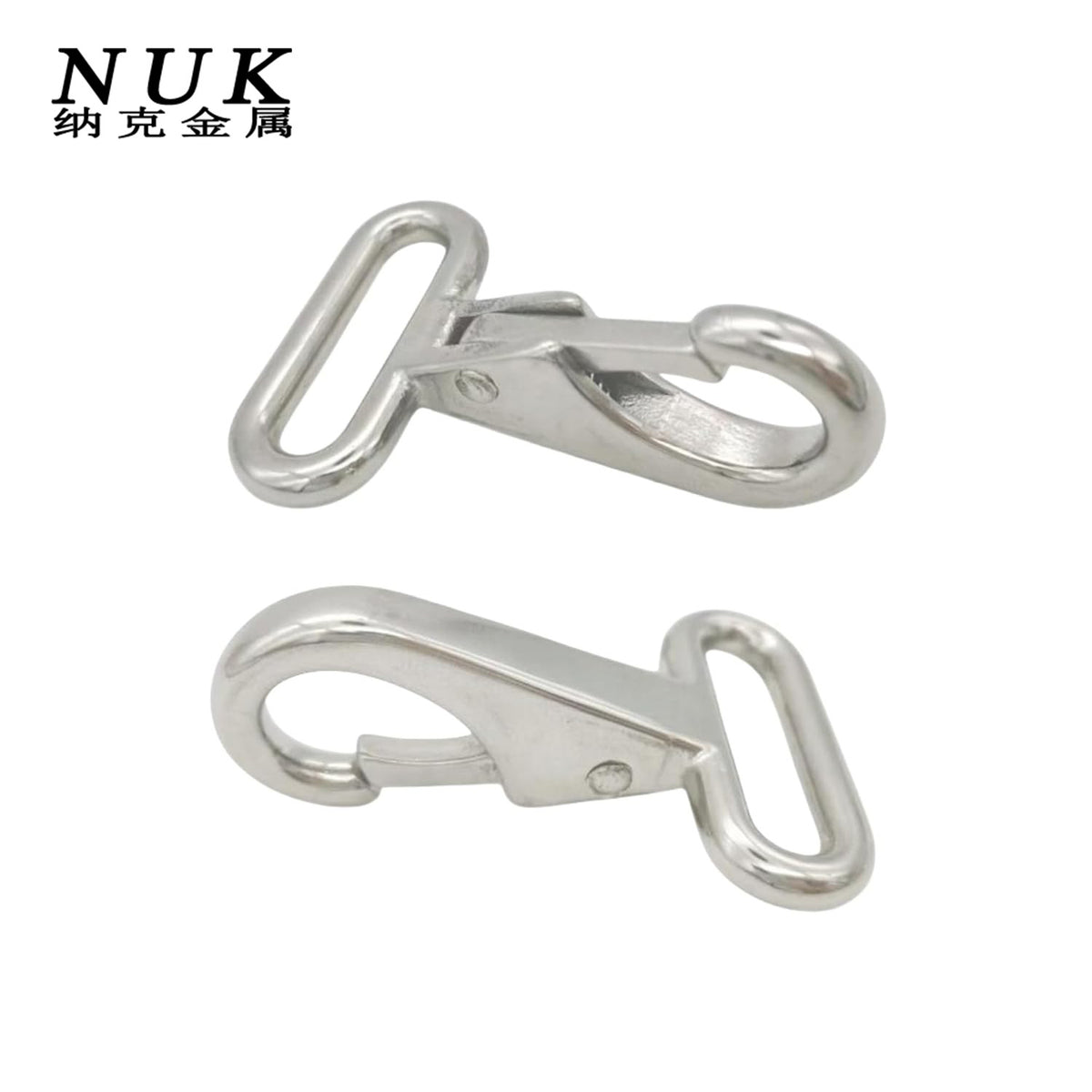 316 Stainless Steel Long Oval Spring Hook for Marine Webbing
