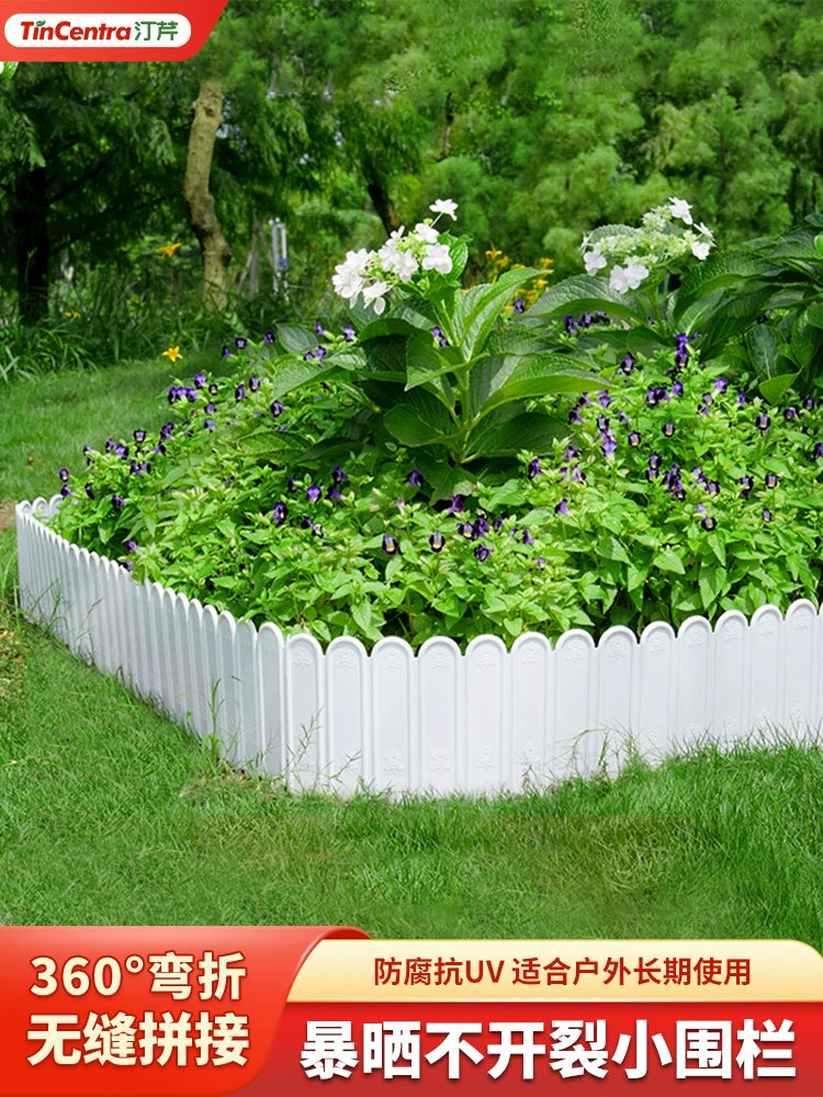 Decorative Garden Fence Edging for Flower Beds and Lawns