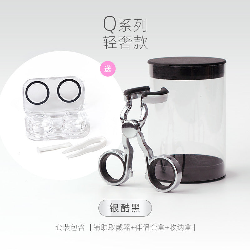 Contact Lens Inserter and Remover Tool Kit with Eyelid Holder