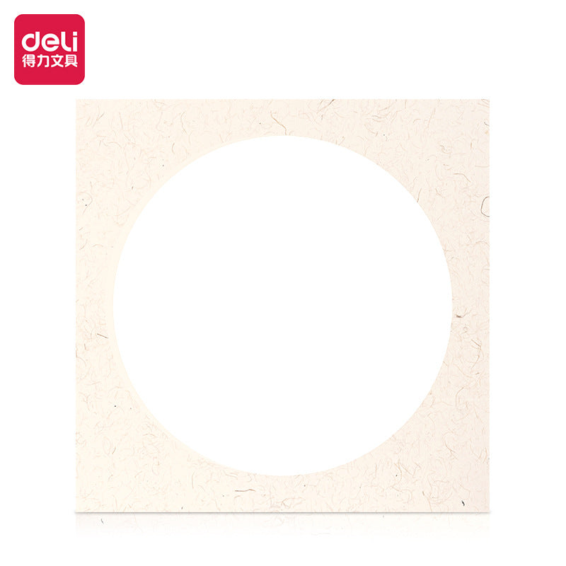Deli HW414-A Calligraphy and Painting Card Paper 33x33cm Semi-Sized Fine Brushwork Chinese Painting Calligraphy Practice Paper
