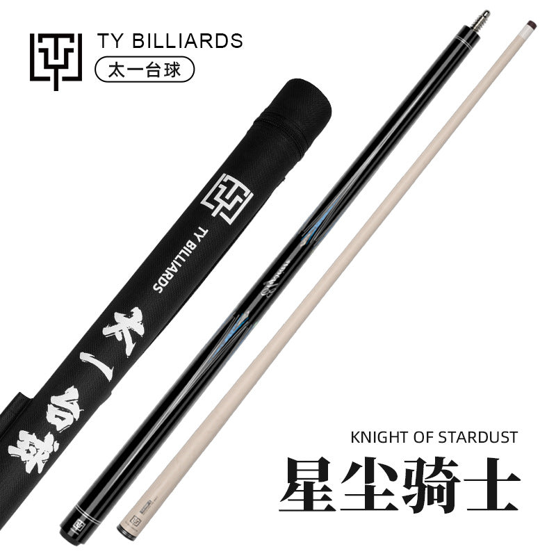 TY Taichi Stardust Knight Billiard Cue Stick American Black Eight Nine Ball Maple Pool Cue with Canvas Cue Case Set