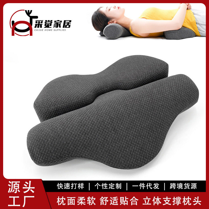 Memory Foam Cervical Traction Pillow for Neck Pain Relief and Support