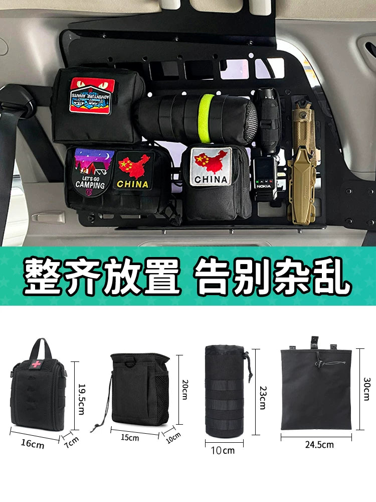 Car Trunk Organizer Storage Bag Multi-functional Seat Back Hanging Pouch