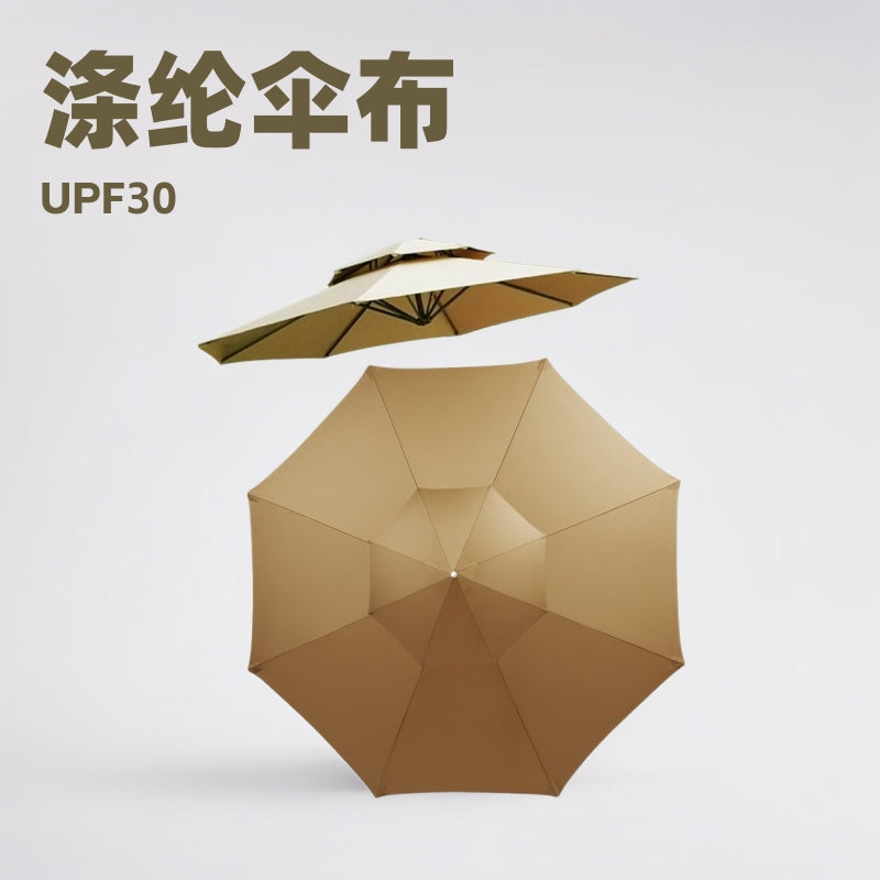 Outdoor Patio Umbrella Canopy Replacement Polyester Fabric Sunshade Rainproof Garden Center Pole Umbrella Cloth