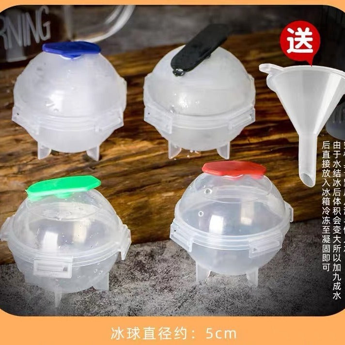 Creative Food-Grade Whiskey Ice Ball Mold Single Hole Round Ice Cube Tray 5cm