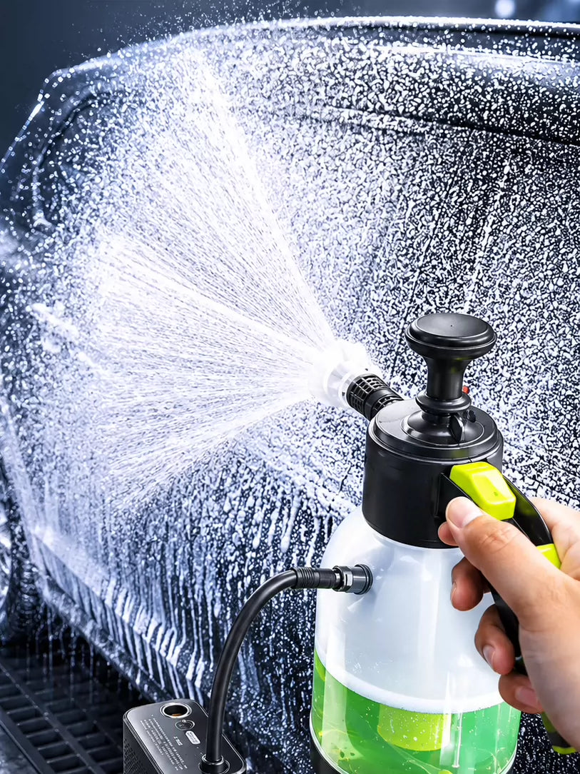 Manual Pump Foam Sprayer for Car Washing and Gardening with Optional Air Pump Connection