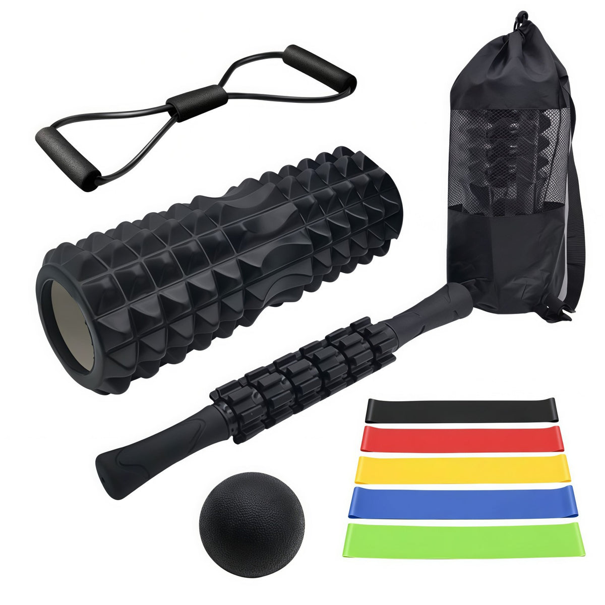 Foam Roller Set for Muscle Relaxation and Fitness Stretching