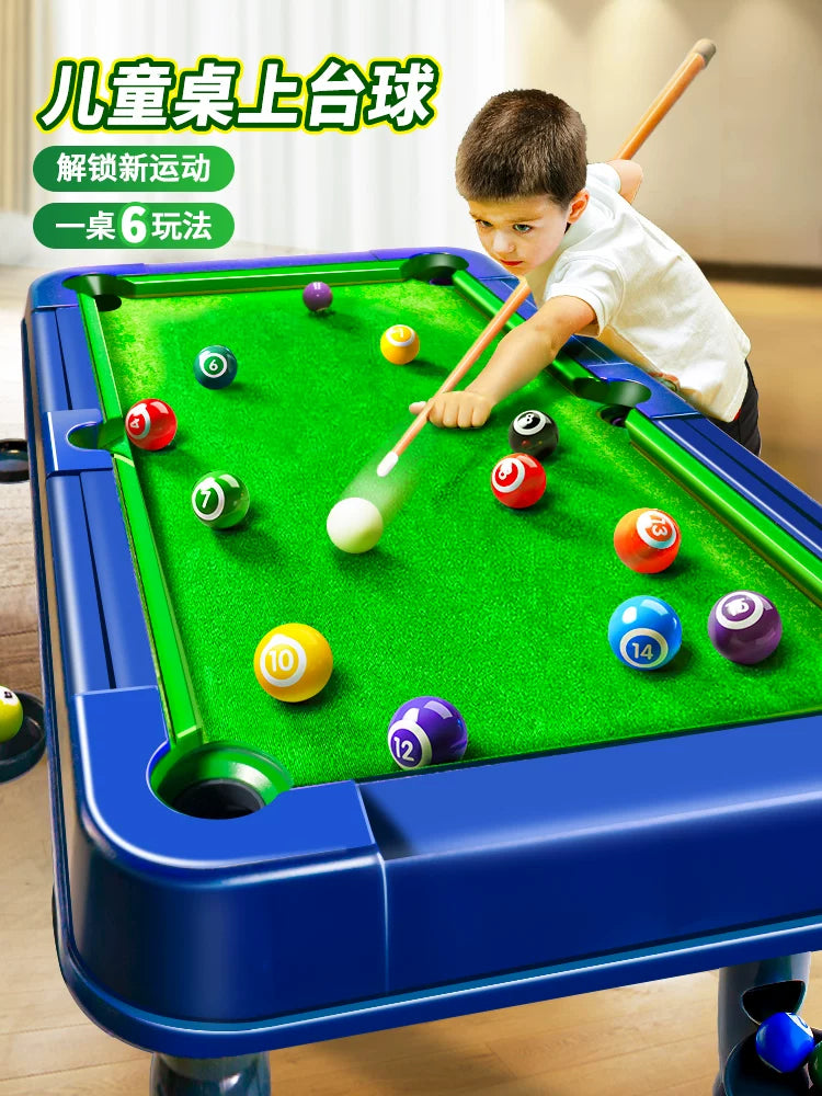 Miniature Multi-Game Table for Kids - Billiards, Soccer, Basketball, Hockey, Golf, Bowling