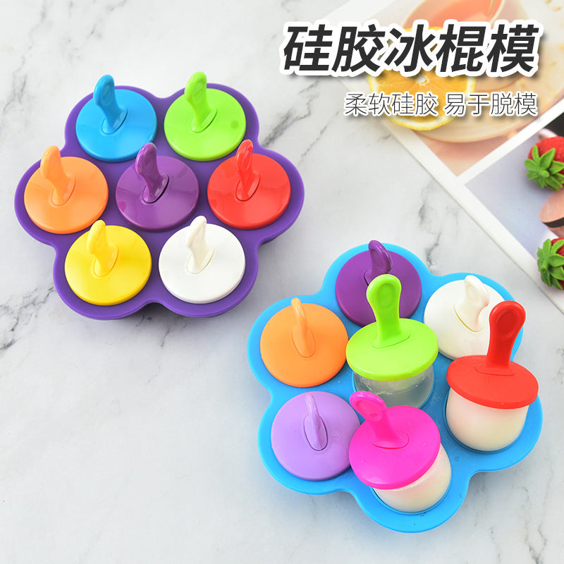 Silicone Ice Pop Molds for DIY Ice Cream & Popsicles, Kids' Homemade Frozen Treats