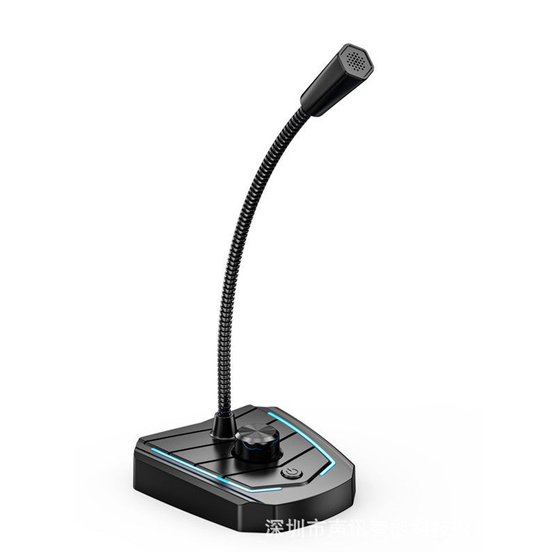 USB Gaming Microphone with Noise Reduction for Desktop Live Streaming and Voice Chat