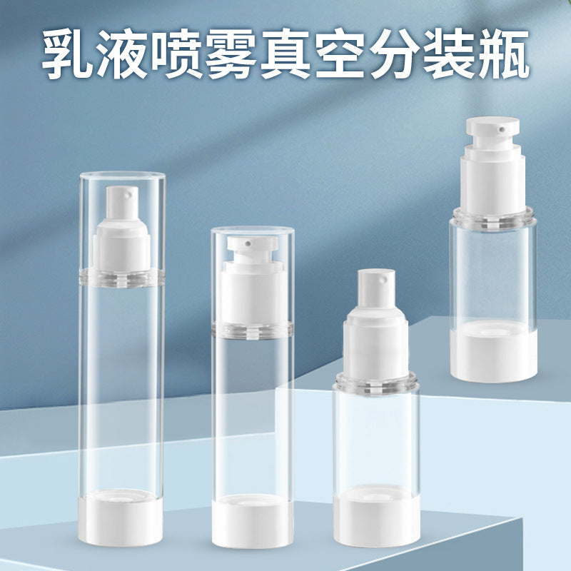 Portable Vacuum Pump Travel Bottles for Lotions, Sprays, and Cosmetics