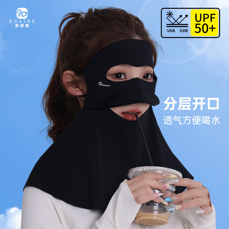 Summer Full Face UV Protection Mask with Drinkable Design for Driving and Outdoor Activities