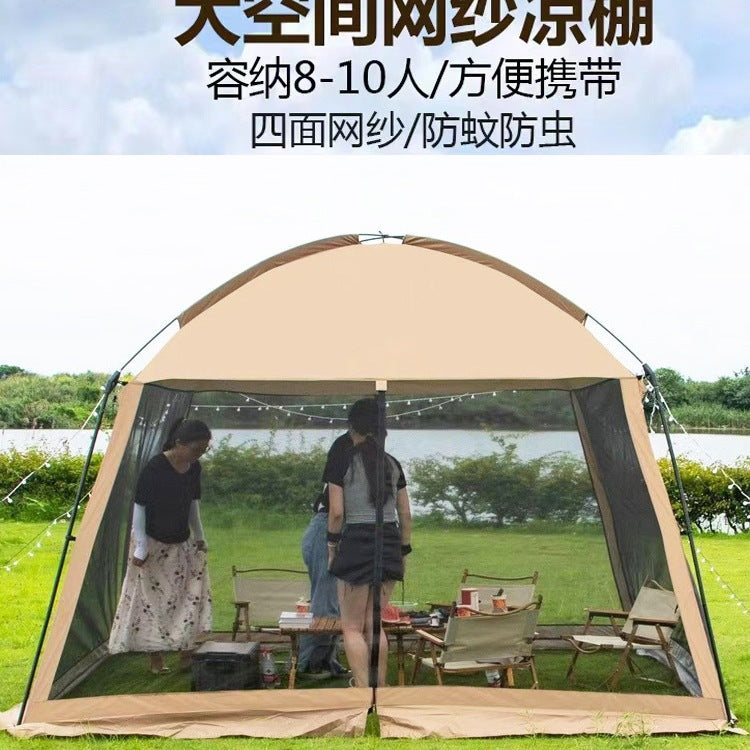 Outdoor Camping Tent Canopy with Mosquito Net for Travel and Picnics