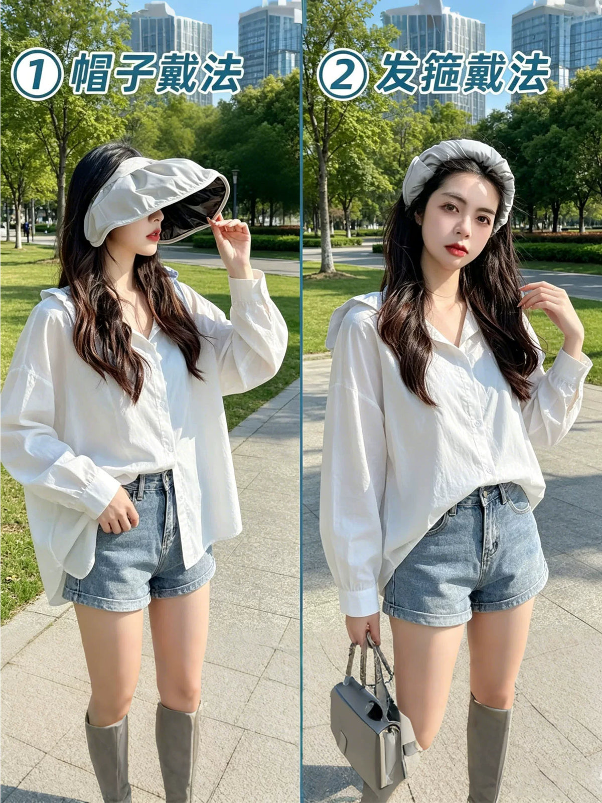 Headband Style Empty Top Sun Hat for Outdoor Sun Protection