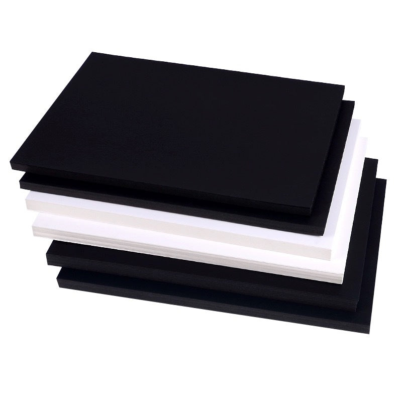 White and Black Cardstock Paper for Art and Craft, Thick 200g Drawing Paper, A4/4K/8K Sizes