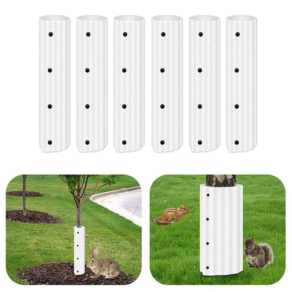 Tree Protector Guard Plastic Trunk Protector Anti-Squirrel Rodent Bite Tree Bark Seedling Protection Wrap