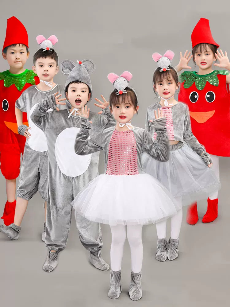 Kids' Mouse Costume for Stage Performances and Dance
