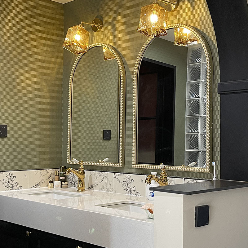 Arched Full-Length LED Mirror with Voice Control and Defog Function for Dressing Table or Wall Mount
