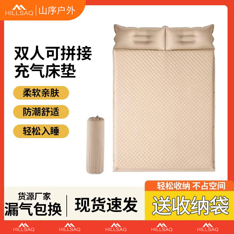 Self-Inflating Camping Mattress with Pillow for Outdoor and Home Use