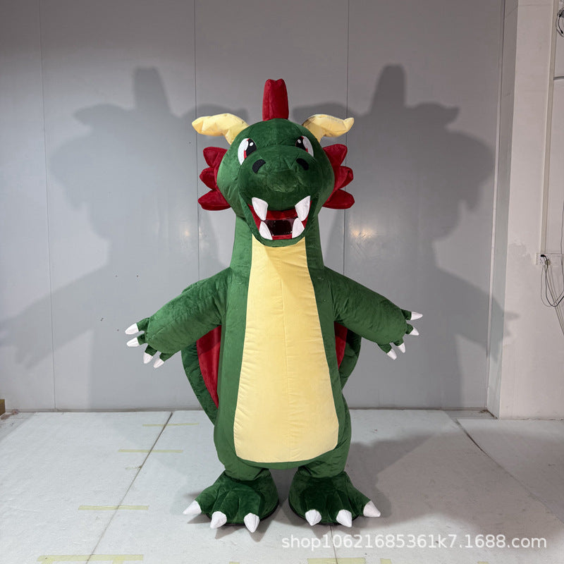 Inflatable Cartoon Dragon Mascot Costume for Parades and Parties