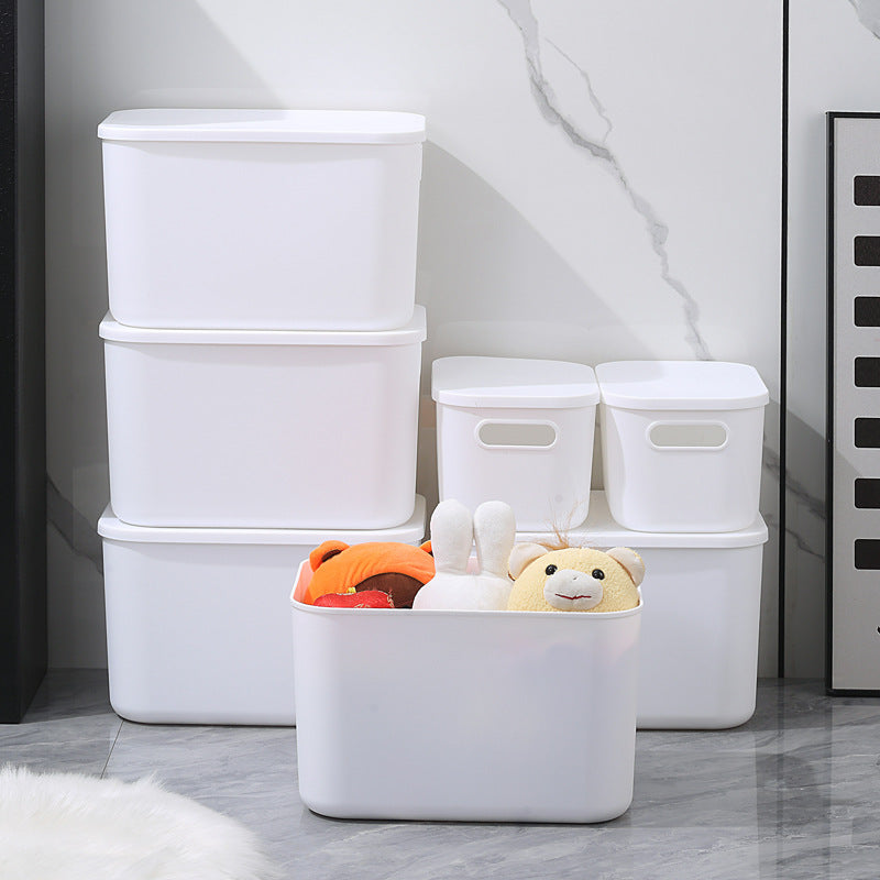 Thickened Lidded Storage Box for Snacks, Clothes, and Sundries - French Style Organizer