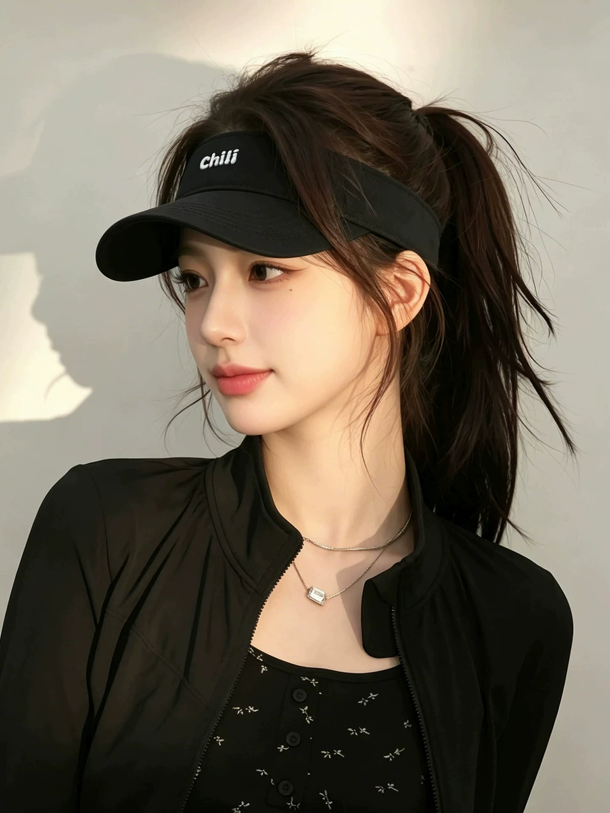 Embroidered Letter Sun Visor Hat for Men and Women, Adjustable Outdoor Sports Tennis Sun Protection Cap