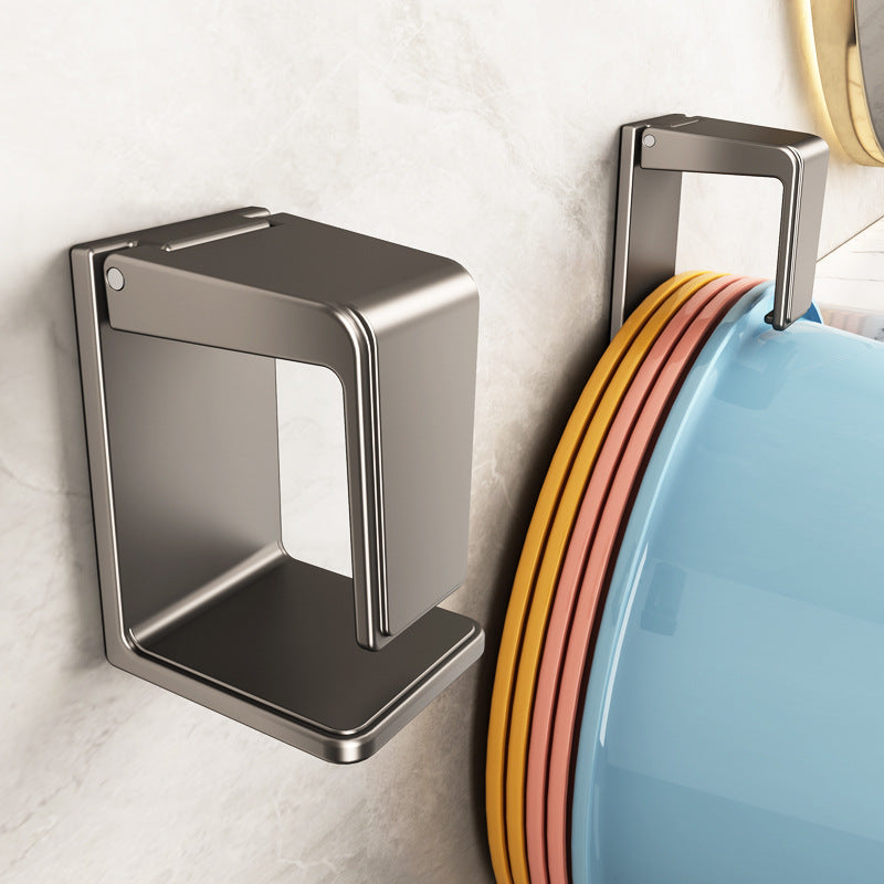 Foldable Wall-Mounted Basin Holder for Bathroom and Shower