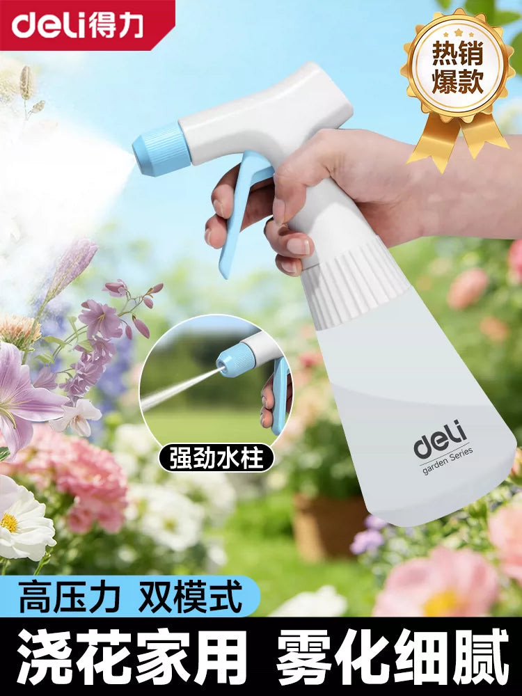 Deli 500ml Pressure Spray Bottle for Watering, Cleaning, and Disinfection