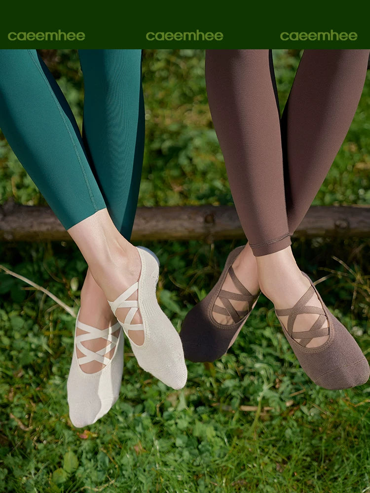 Non-Slip Yoga Pilates Barre Socks for Women, Low Cut Cotton Grip Socks for Dance Fitness