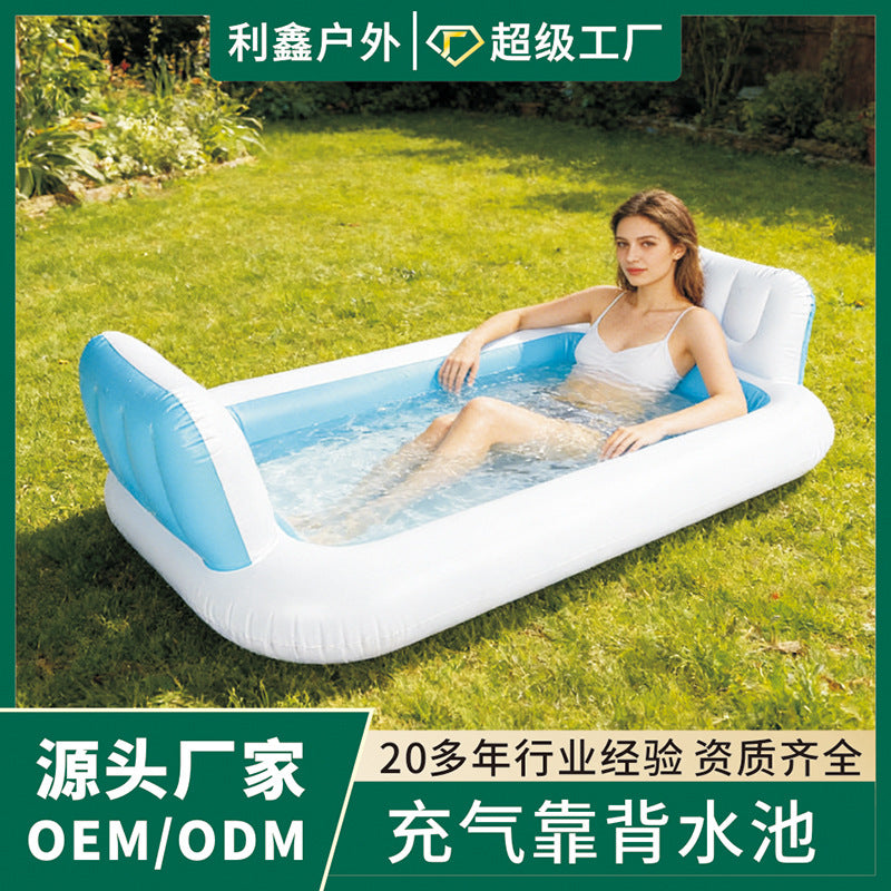 Inflatable Kids Paddling Pool with Fishing Game for Babies and Toddlers, Outdoor Water Play Center