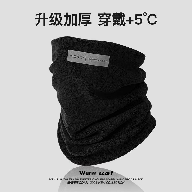 Cycling Neck Warmer Gaiter for Men and Women, Thickened Fleece Windproof Scarf for Winter Outdoor Sports