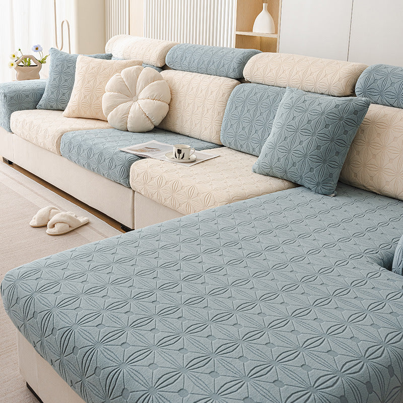 Jacquard Stretch Sofa Cover All-inclusive Slipcover for All Seasons