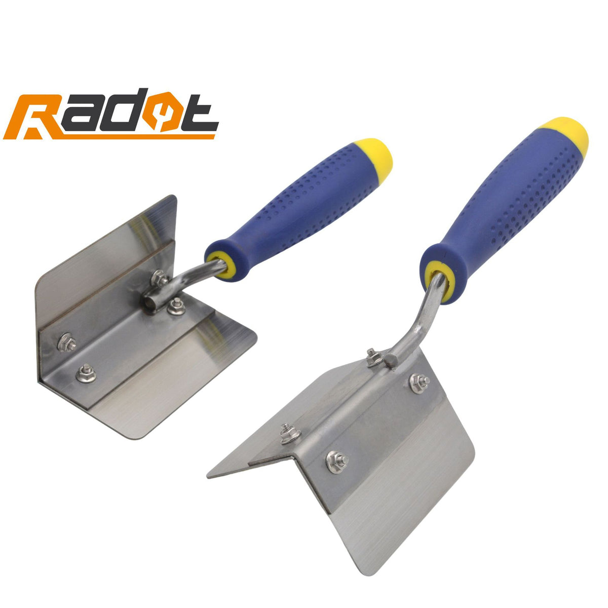 Stainless Steel Corner Trowel for Drywall Finishing, Internal and External Angle Tool