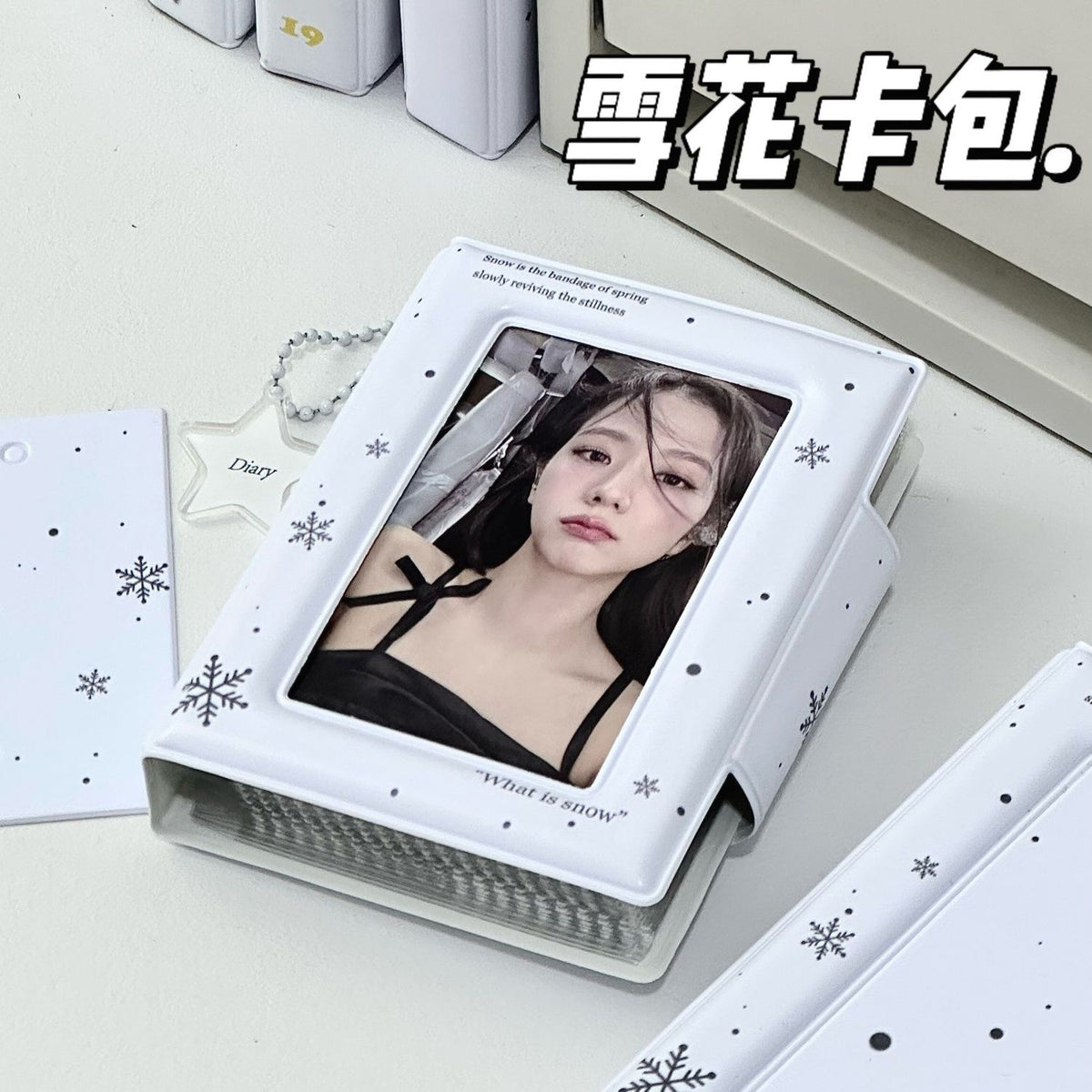 INS Snowflake PVC 3-inch Photocard Holder Album for Kpop Idols & Instax Mini