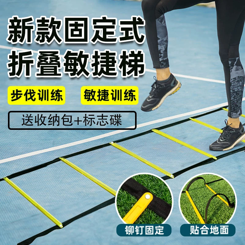 Agility Ladder for Soccer Training and Fitness with Disc Cones