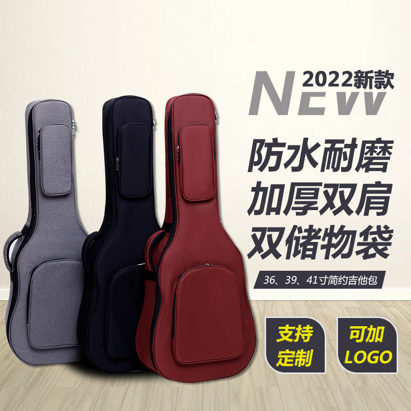 Waterproof Acoustic Electric Guitar Gig Bag with 20mm Padding, Double Shoulder Straps