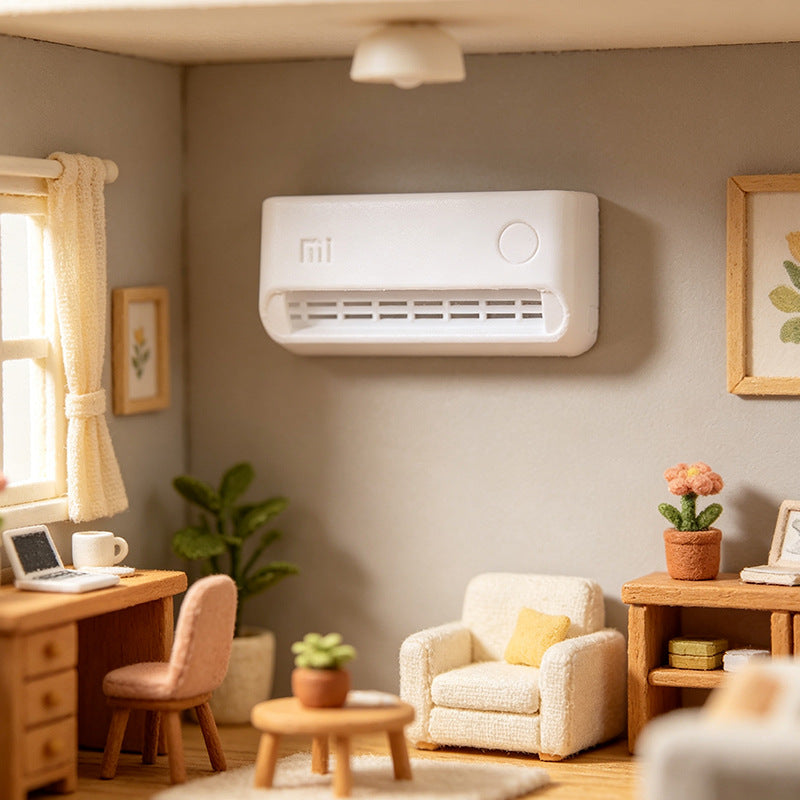 Dollhouse Miniature Air Conditioner Model for Play House Decor