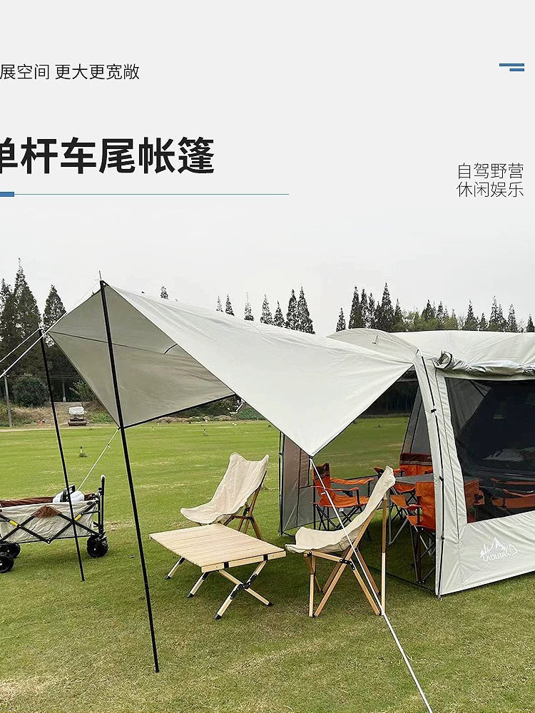 SUV Car Tailgate Tent for Camping, Road Trips, and BBQ - Waterproof and Sun Protection