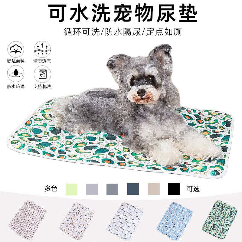 Reusable Washable Pet Pee Pad for Dogs - Waterproof Absorbent Mat for Kennels and Crates