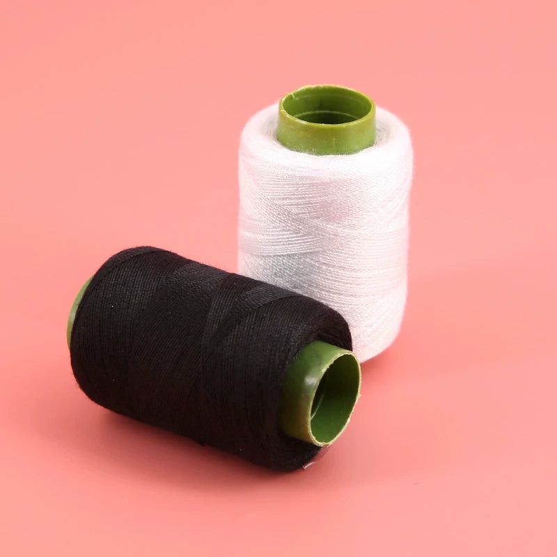 Black and White Sewing Thread Spools - 2 Pack