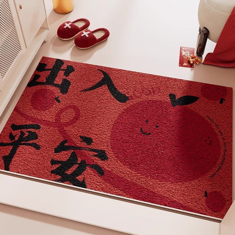Outdoor Entrance Mat PVC Coil Door Mat Non-Slip Dustproof Welcome Floor Mat for Home Entryway