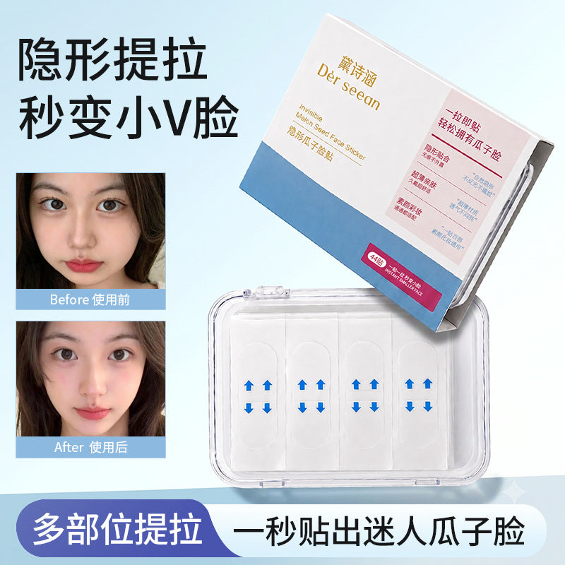 Invisible V-Face Lifting Patches for Jawline Slimming and Firming