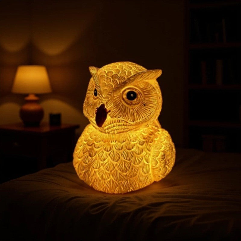 Novelty Luminous Duck Resin Ornament for Festive Decor