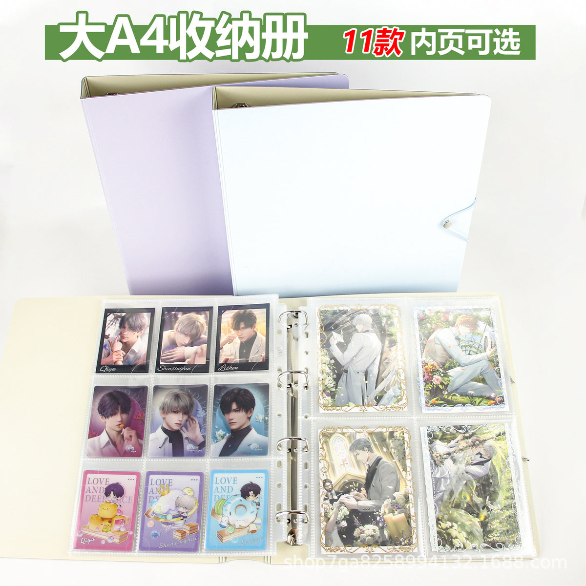 A4 Photo Album Pages for Postcards, Photocards, and Collectibles - Single-Sided Storage for 3, 4, 5, 6-inch Photos