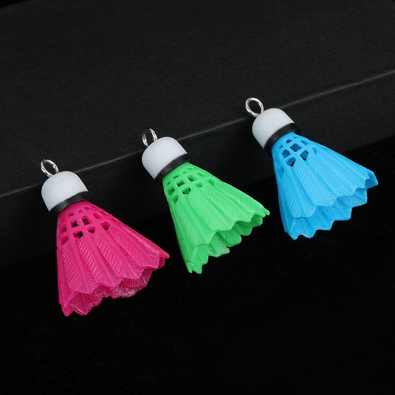 Badminton Racket & Shuttlecock Keychain Pendant for Sports Fans