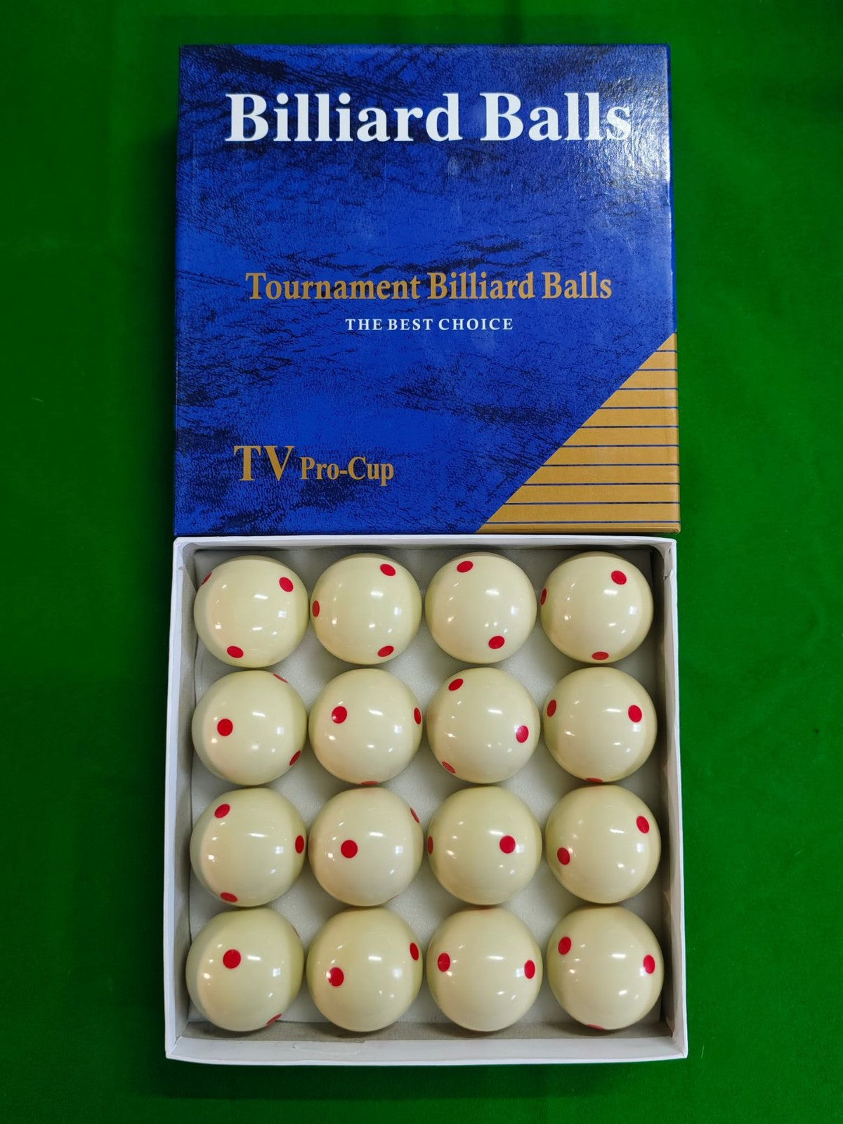 Kuilin 57.2mm American Pool Cue Ball, A-Grade White Ball with Six Red Dots, 2-1/4