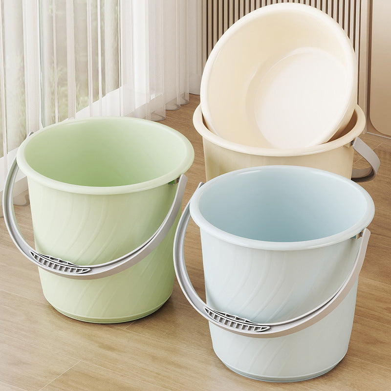 Portable Thickened Water Bucket with Handle for Household, Dorm, Bathing, Foot Soaking, Laundry, and Face Washing