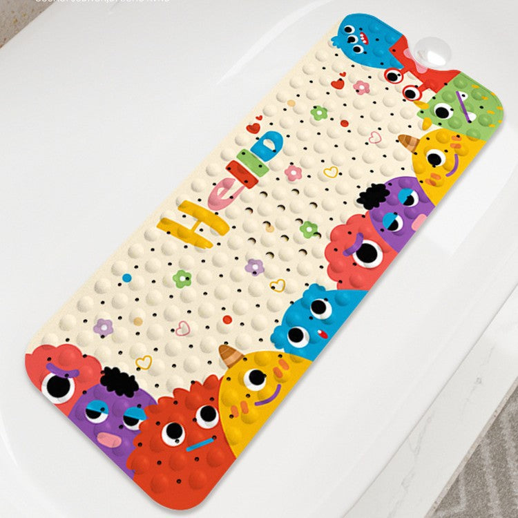 Non-Slip Suction Cup Bath Mat for Shower and Bathtub, Safety Mat for Kids and Seniors