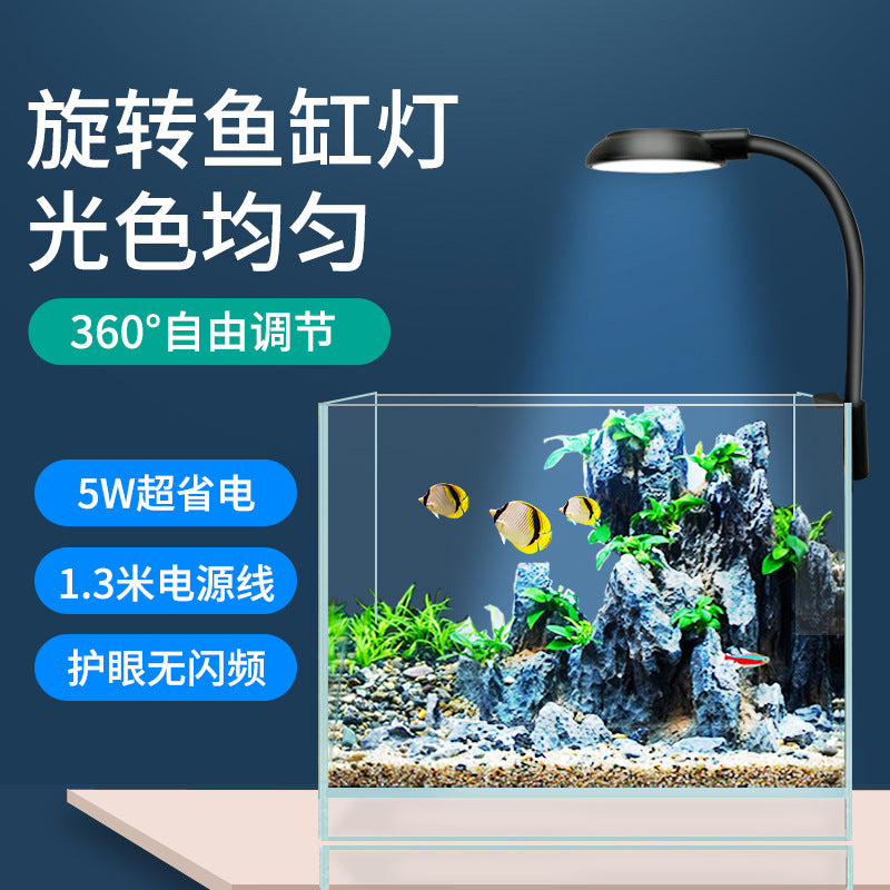 USB LED Aquarium Light for Freshwater and Saltwater Tanks, Clip-on Plant Grow Light